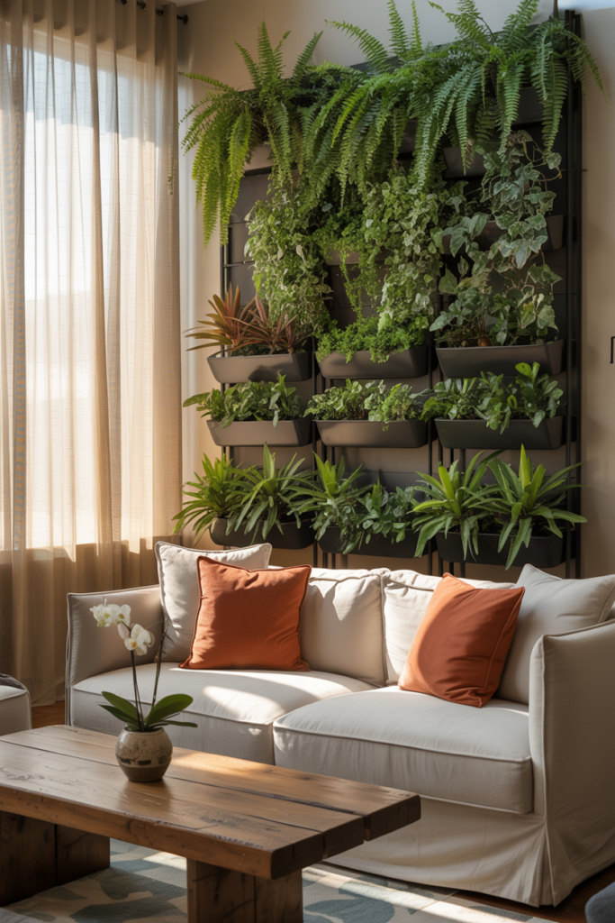 11. Showcase Plants as Living Wall Art