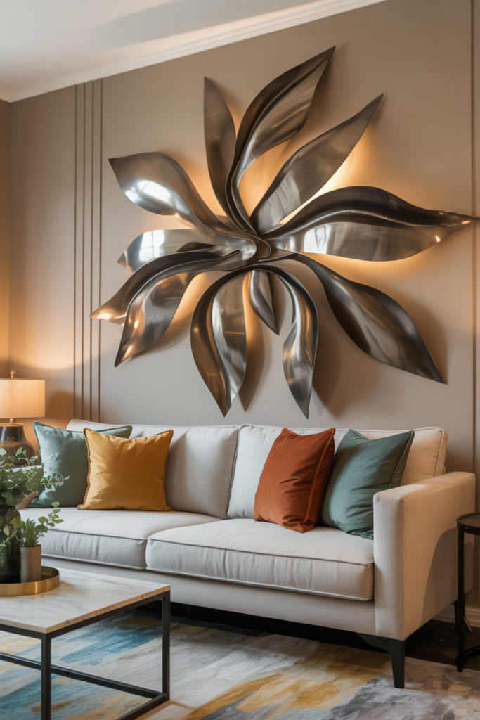 13. Experiment with Metal Wall Sculptures