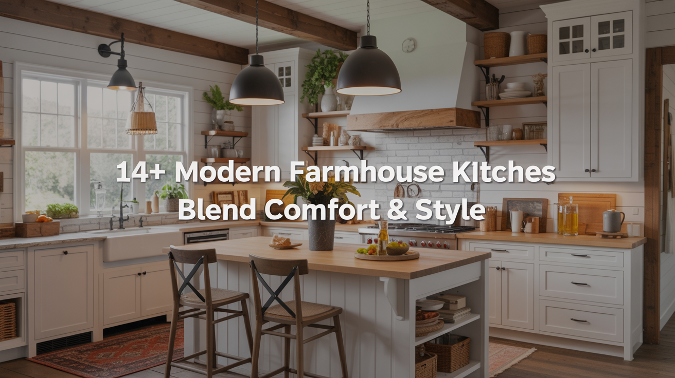 14+ Modern Farmhouse Kitchen Ideas That Blend Comfort and Style