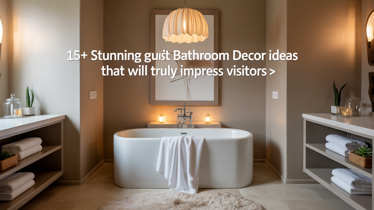 15+ Stunning Guest Bathroom Decor Ideas That Will Truly Impress Visitors
