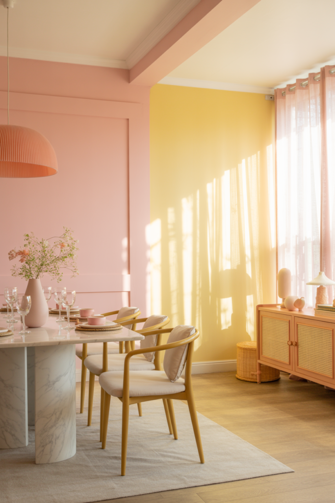 2 Soft Pastels for Cheerful Meals