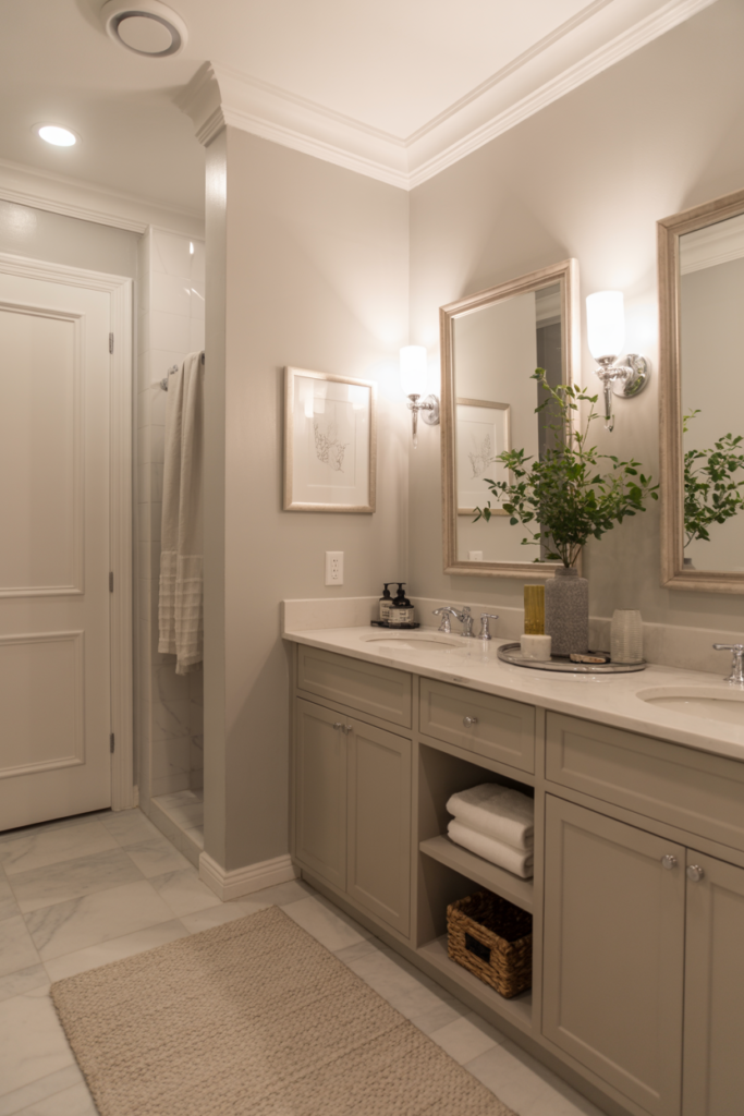 2. Classic Elegance with Neutral Walls