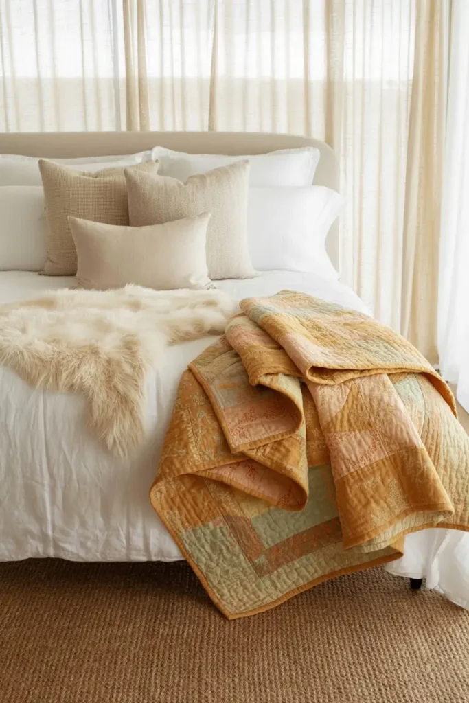Add Cozy Throws and Quilts