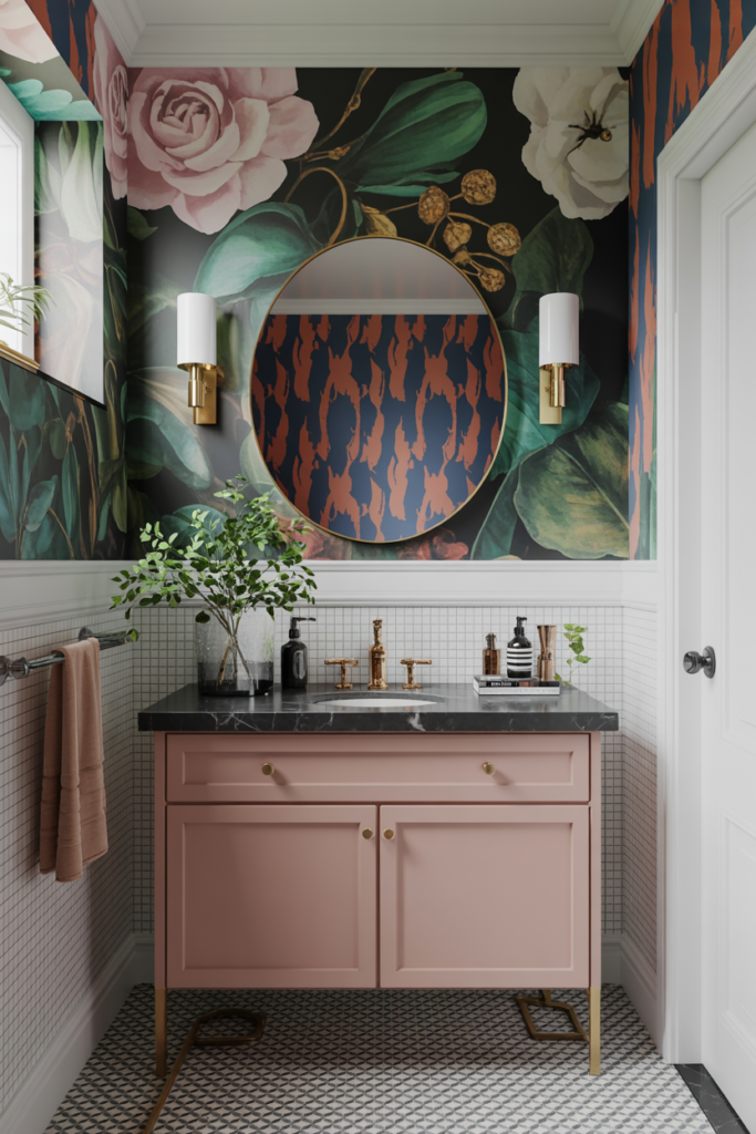 Bold Wallpaper in Unexpected Places