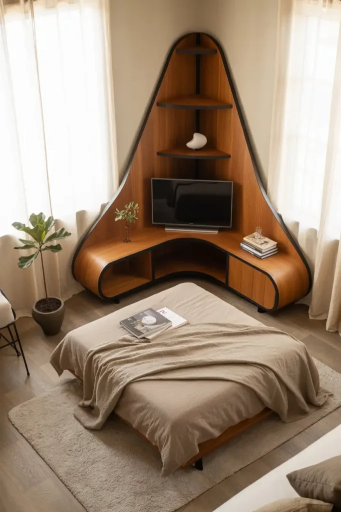 Corner TV Stands for Small Bedrooms