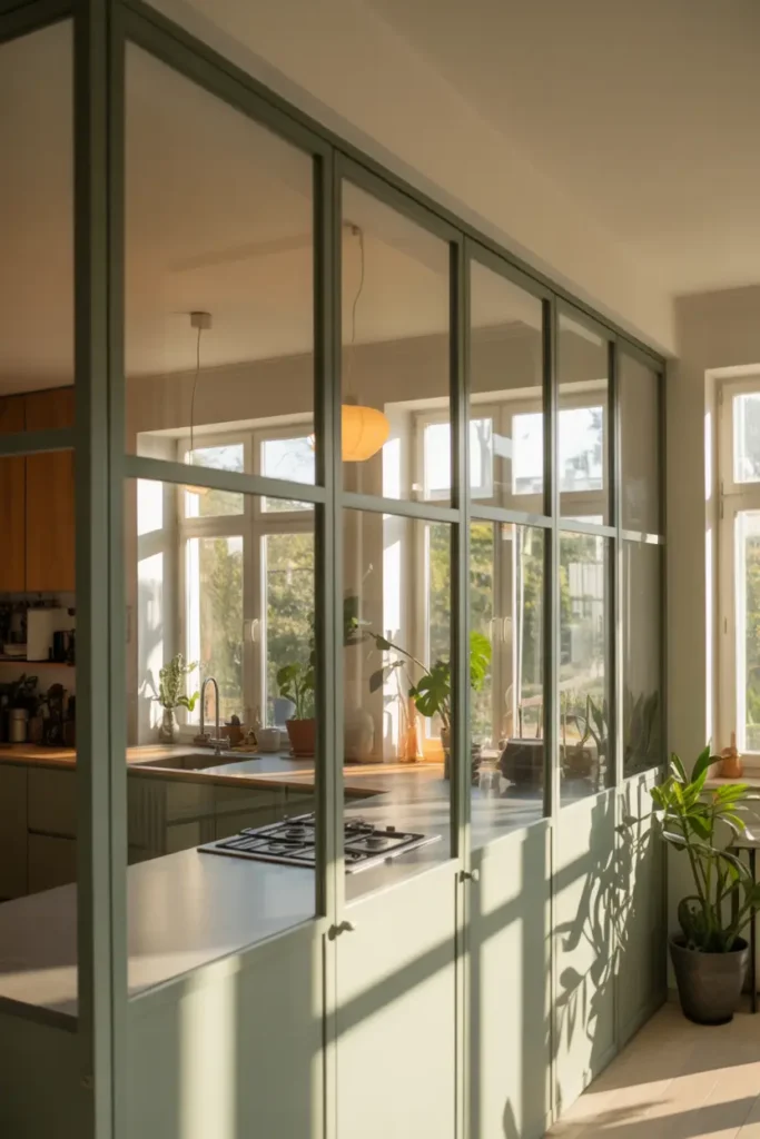 Glass Partitions for a Light and Airy Look