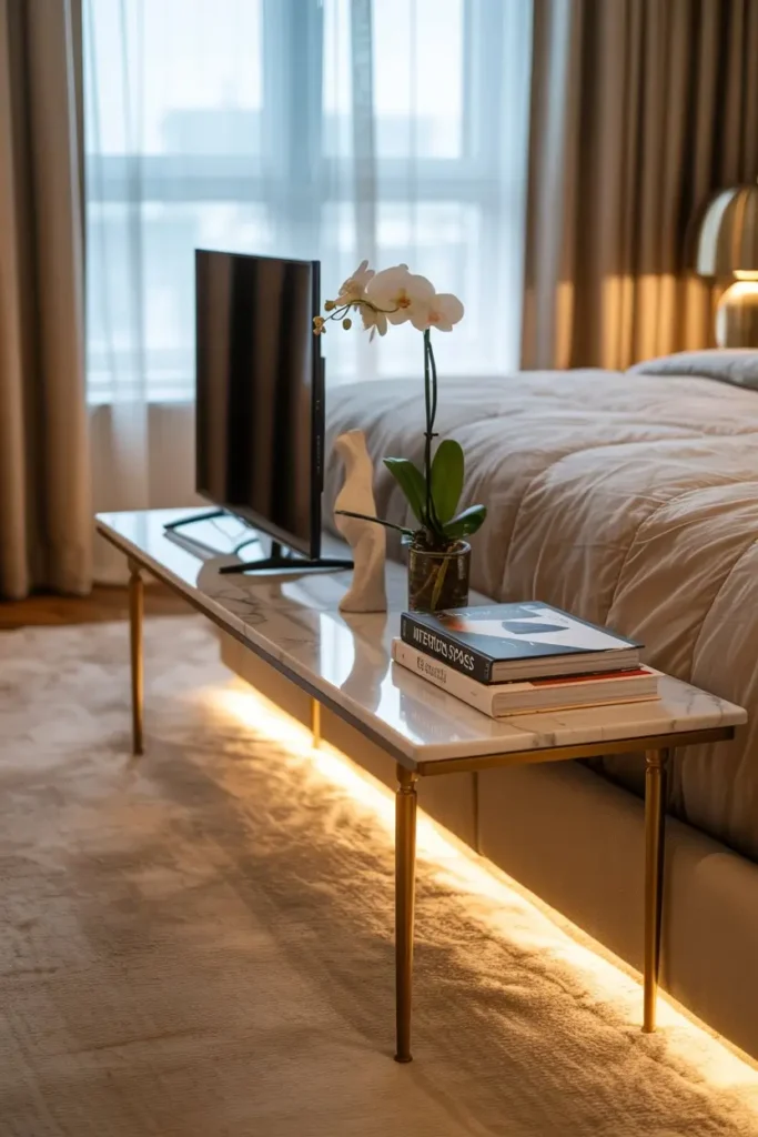 Luxury Marble-Top TV Stands