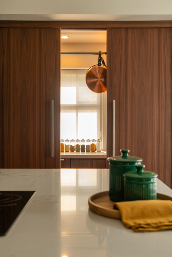 Pantry Inside a Butler’s Kitchen