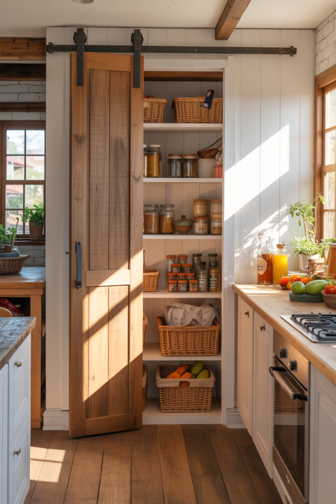 Sliding Barn Door Pantry