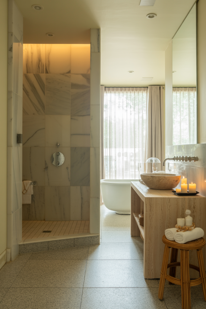 Spa-Like Serenity with Natural Stone