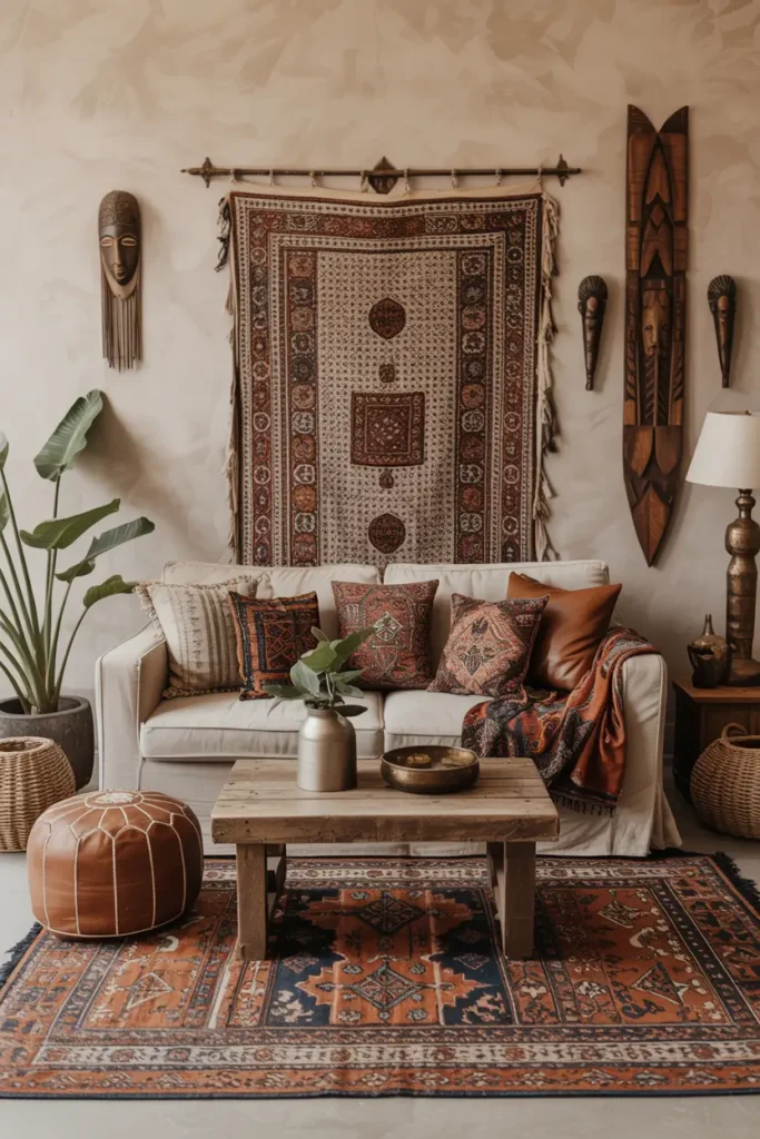 Statement Rugs as Anchors