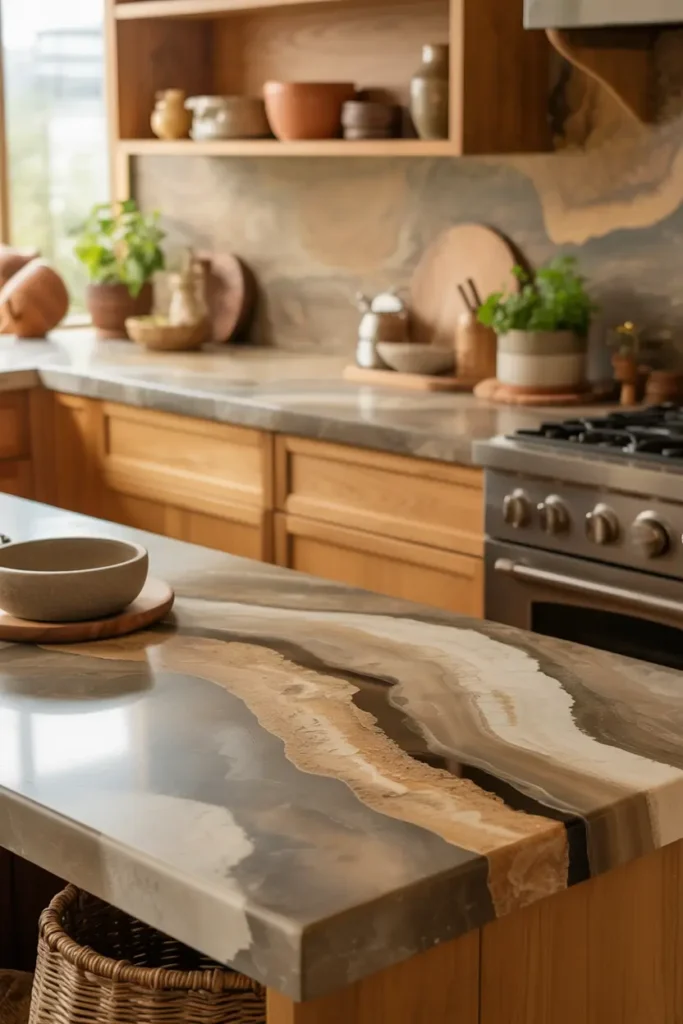 Stone Countertops for Organic Elegance