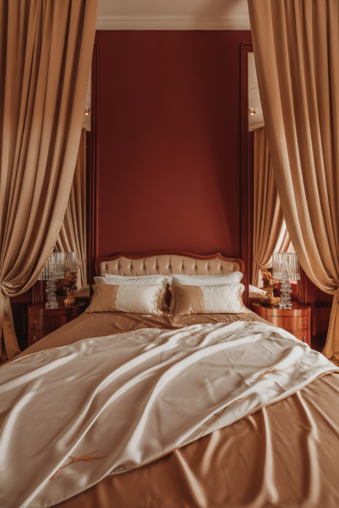 1. A Classic Harmony of Burgundy and Gold