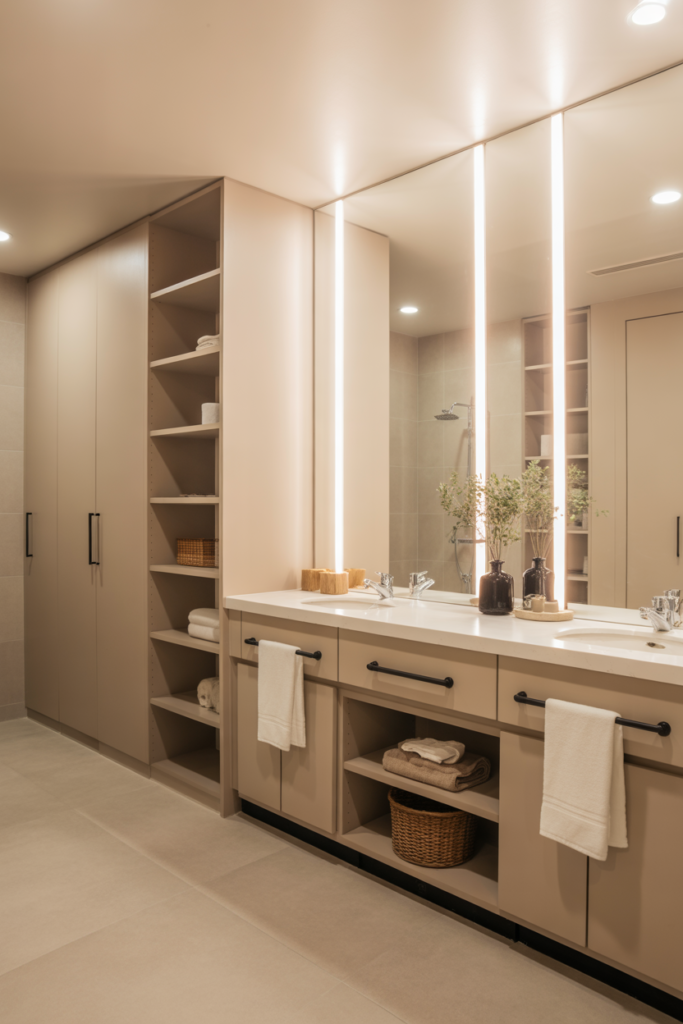 11. Add a Built-In Vanity Closet Combo