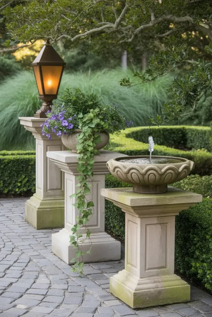 11. Pedestals in Outdoor Spaces