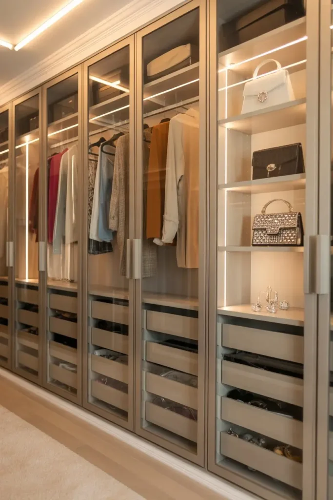 11. Use Glass Doors for a Boutique Feel