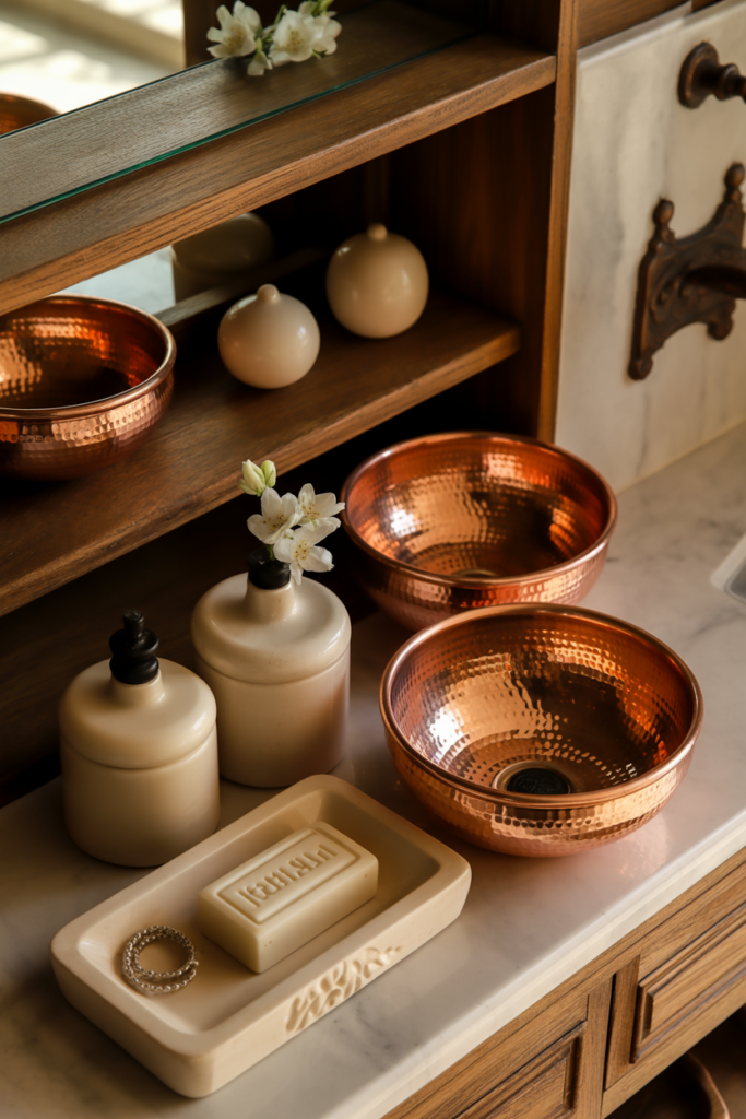 12. Decorative Bowls and Copper Accessories
