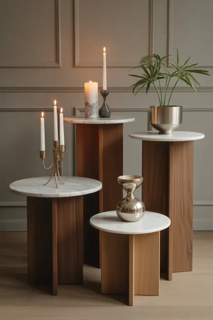 12. Layered Pedestal Groupings