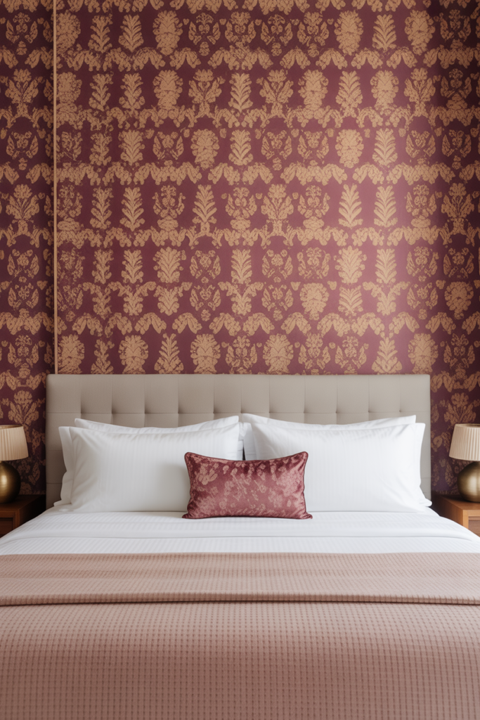 13. Floral or Patterned Wallpapers