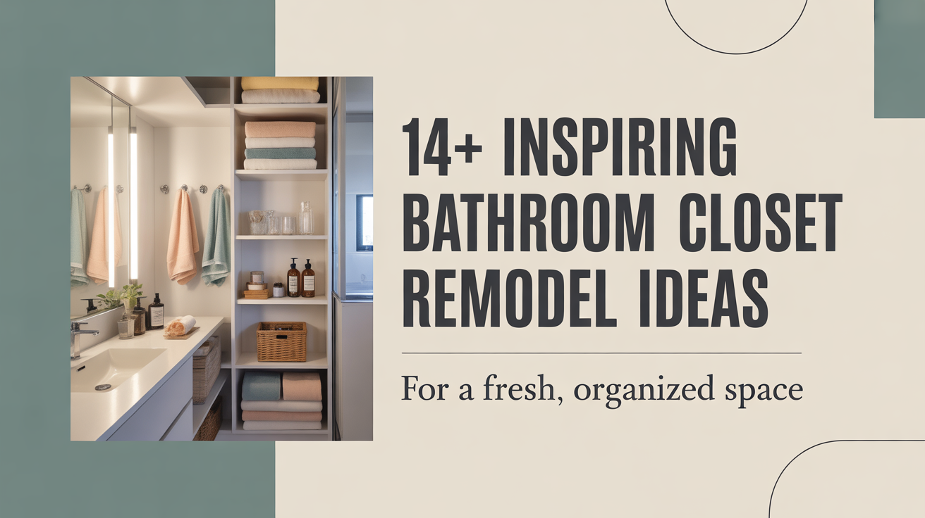 14+ Inspiring Bathroom Closet Remodel Ideas for a Fresh, Organized Space