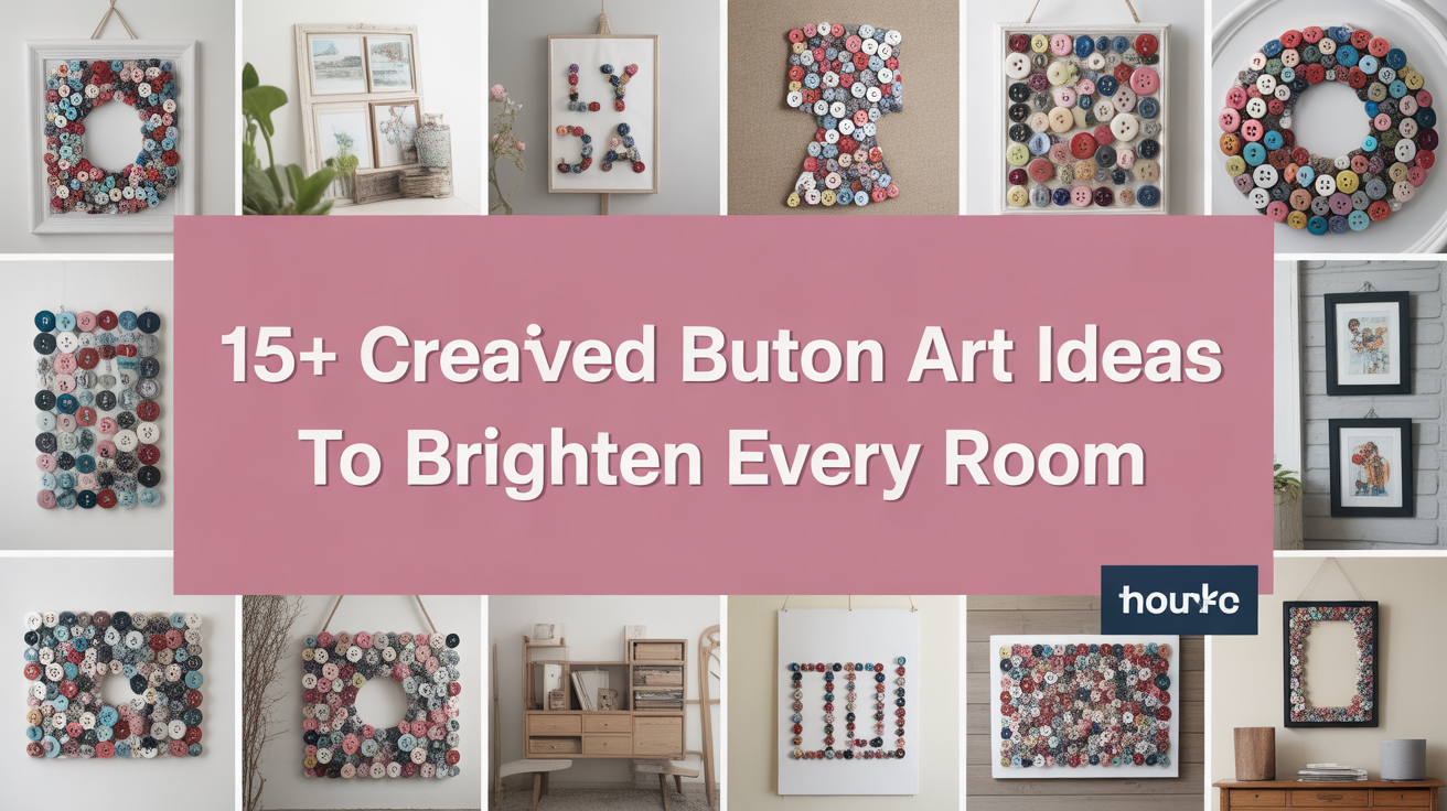 15+ Creative Button Art Ideas to Brighten Every Room