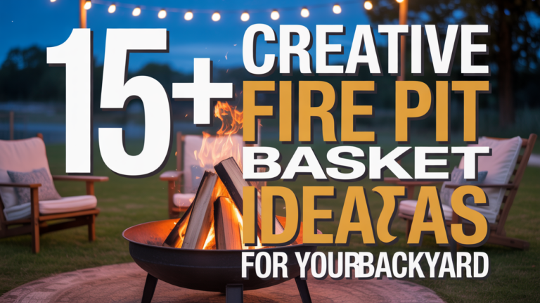 15+ Creative Fire Pit Basket Ideas for Your Backyard