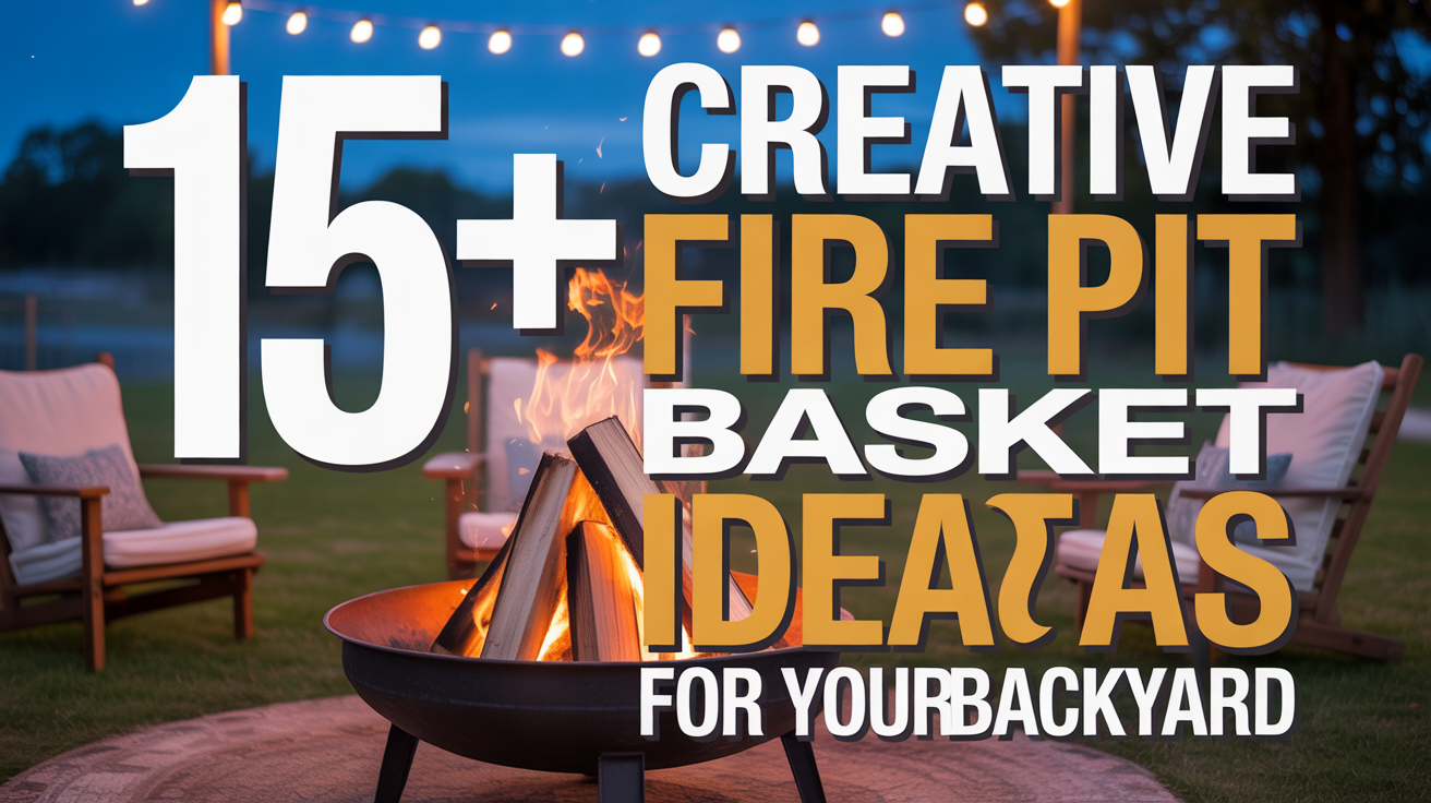 15+ Creative Fire Pit Basket Ideas for Your Backyard