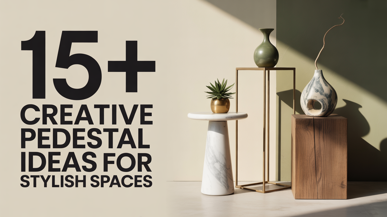 15+ Creative Pedestal Ideas for Stylish Spaces