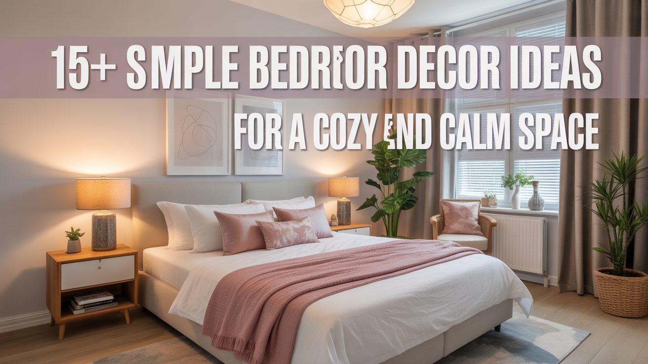 15+ Simple Bedroom Decor Ideas for a Cozy and Calm Space