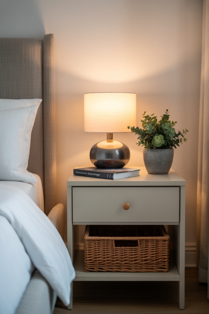 15. Nightstand Styling with Purpose