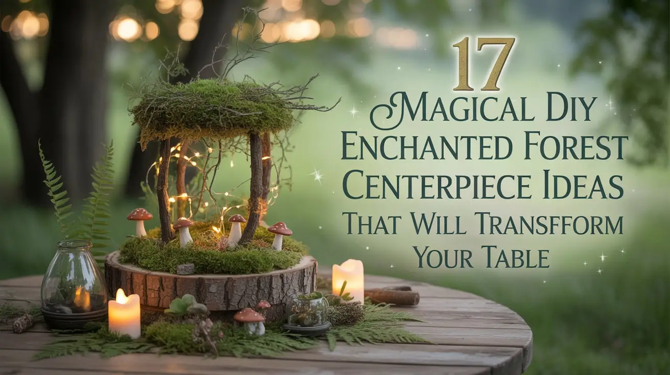 17 Magical DIY Enchanted Forest Centerpiece Ideas That Will Transform Your Table