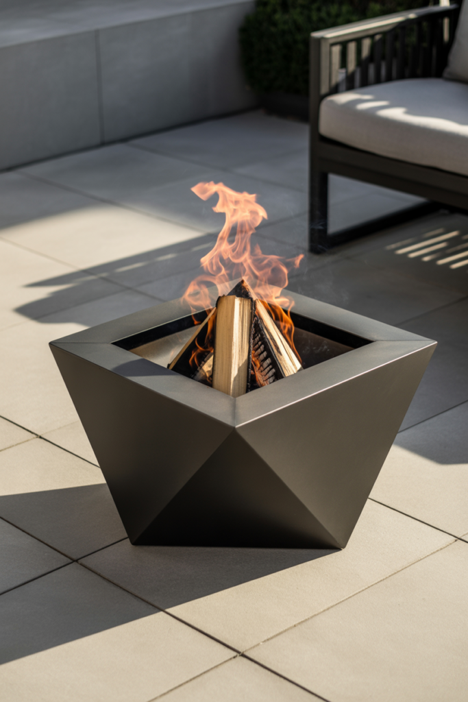 3. Modern Geometric Basket