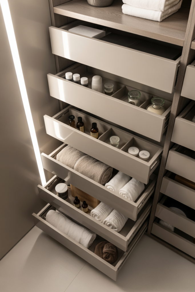 4. Install Pull-Out Drawers for Hidden Storage