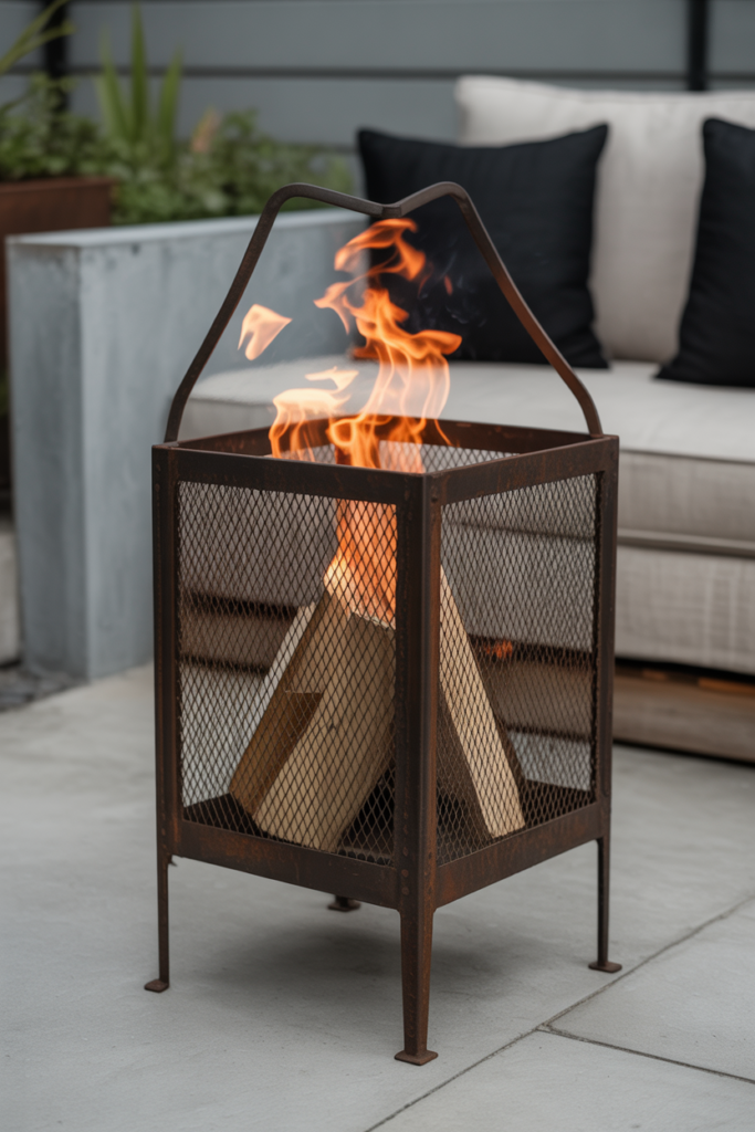 5. Industrial-Style Basket