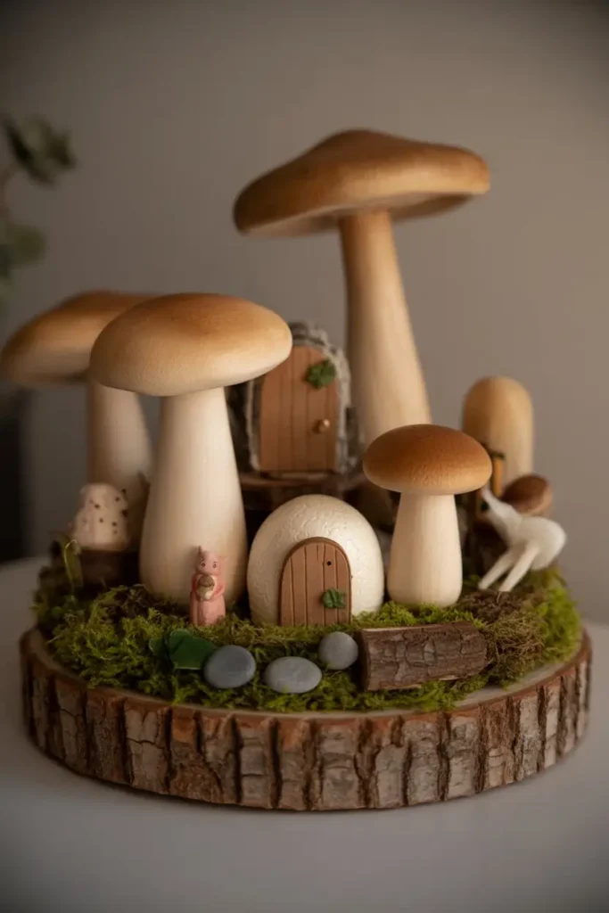 6. Mushroom Garden in Miniature