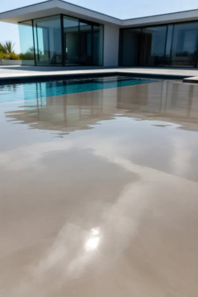 6. Polished Concrete for a Sleek, Contemporary Feel