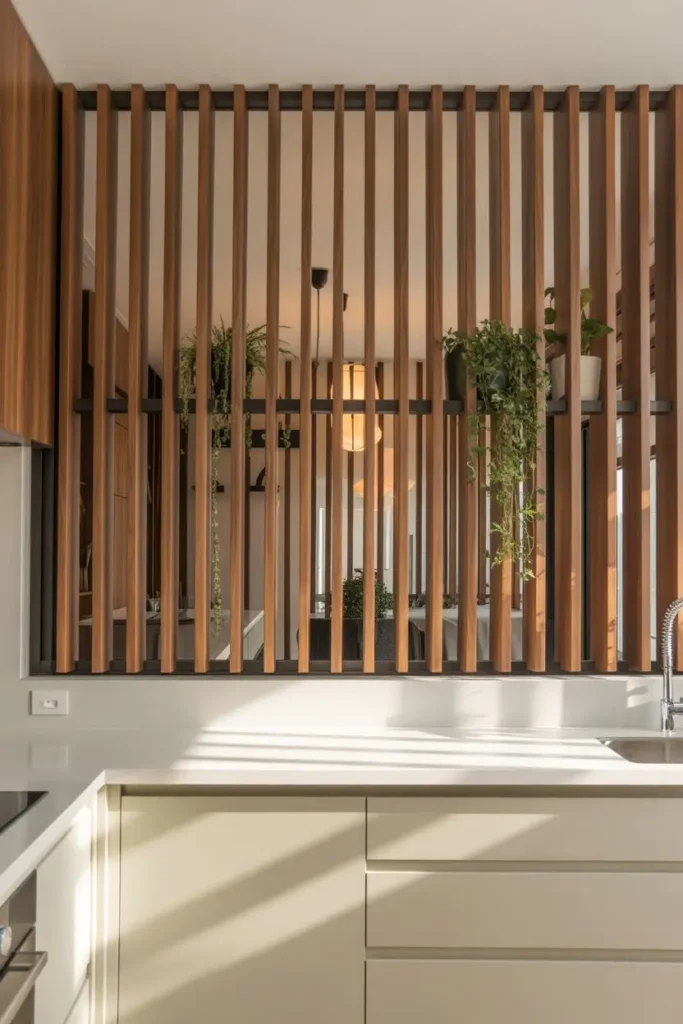8. Vertical Slats for Modern Minimalism