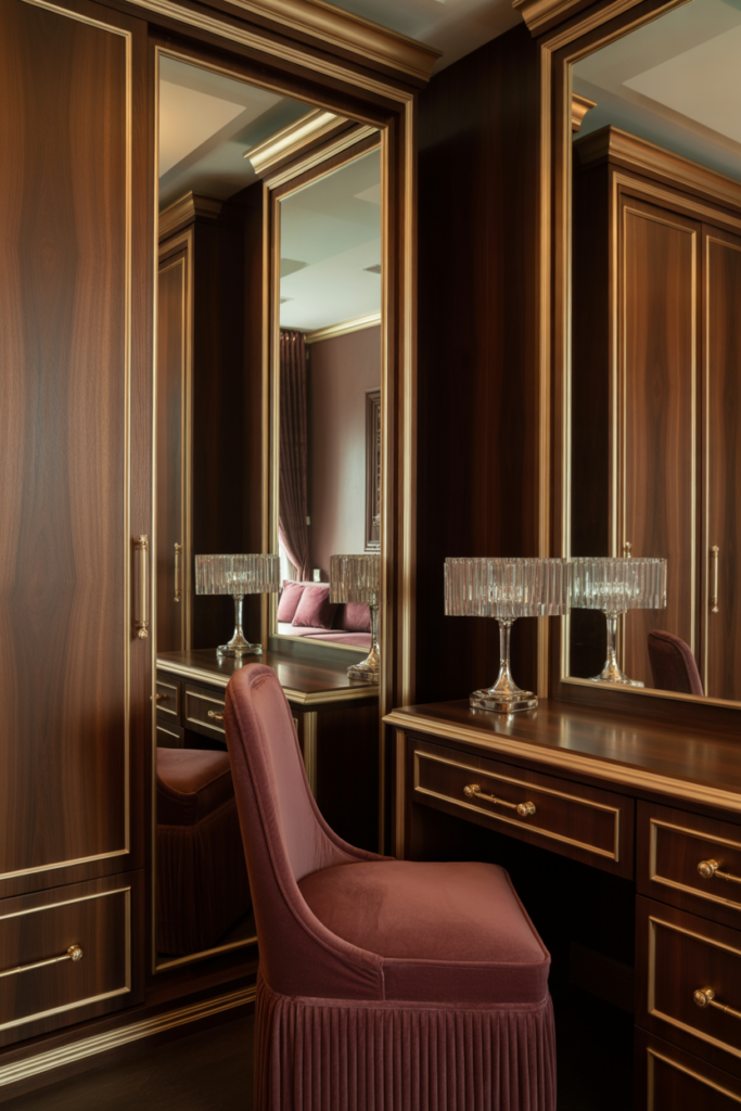 9. Furniture with Golden Details