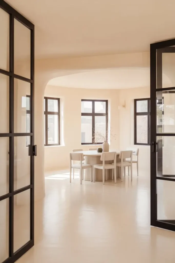 1. A Soft White Base With Bold Black Frames