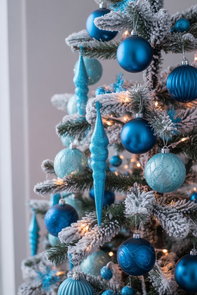 1. Blue Christmas Tree Magic