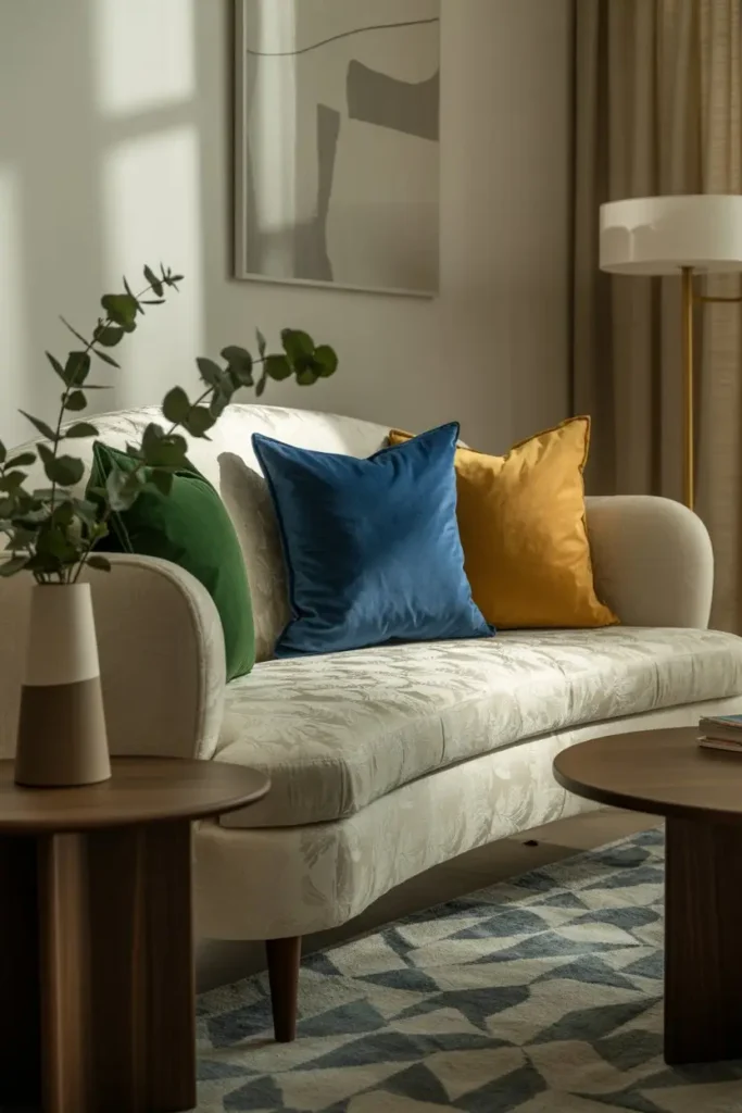 1. Classic Sofa with Modern Twist