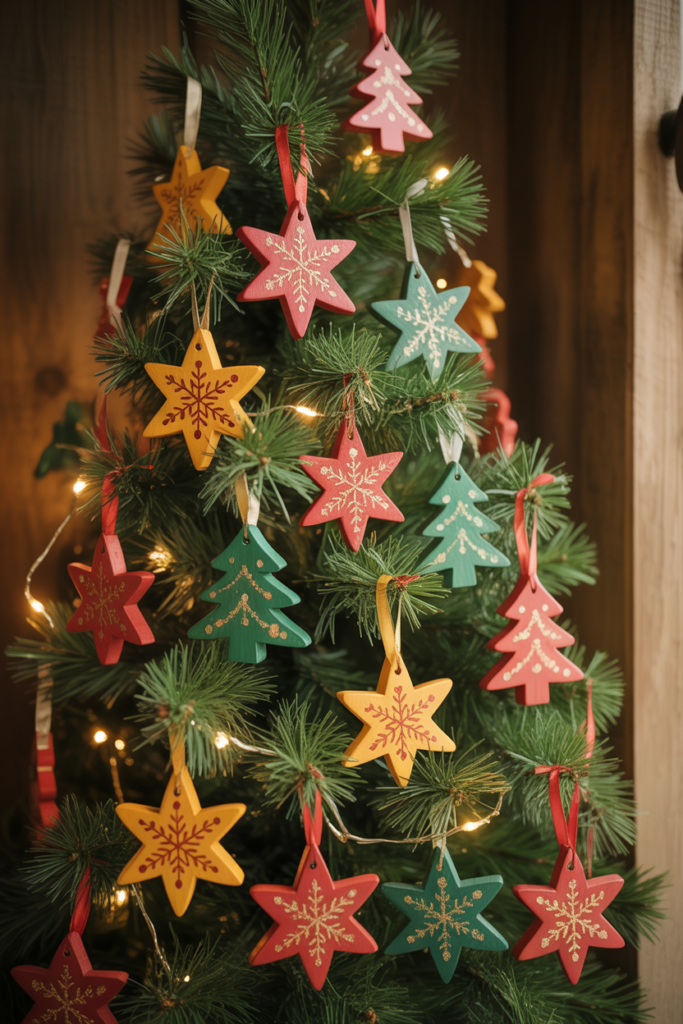 1. Hand-Painted Wooden Ornaments