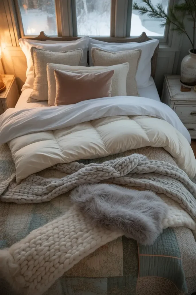 1. Layered Bedding for Ultimate Warmth