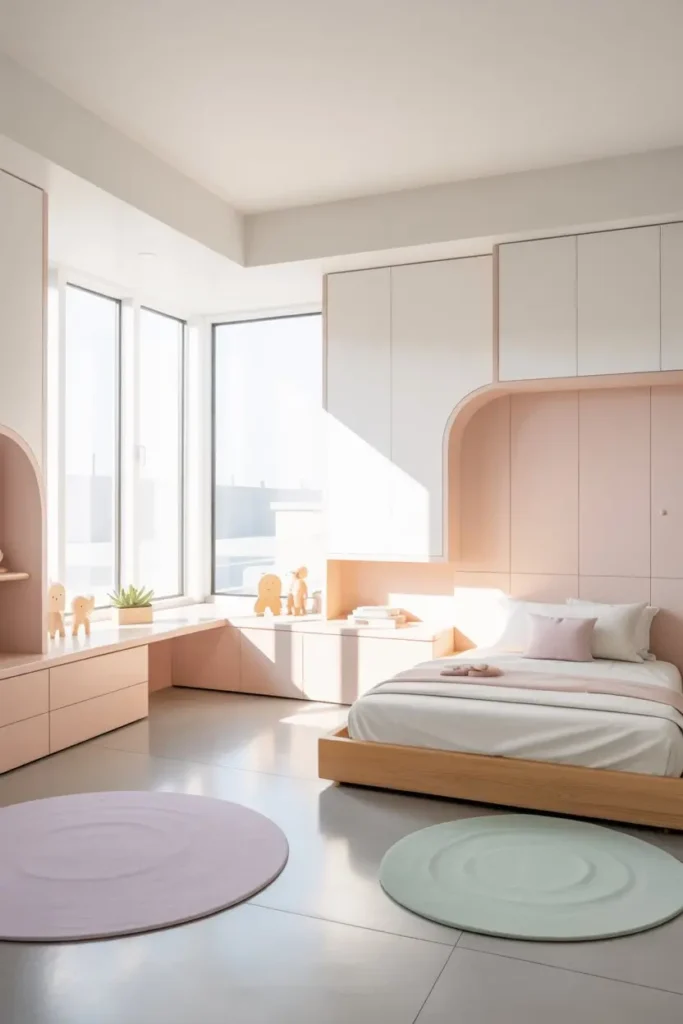 1. Modern Minimalist Kids Bedroom