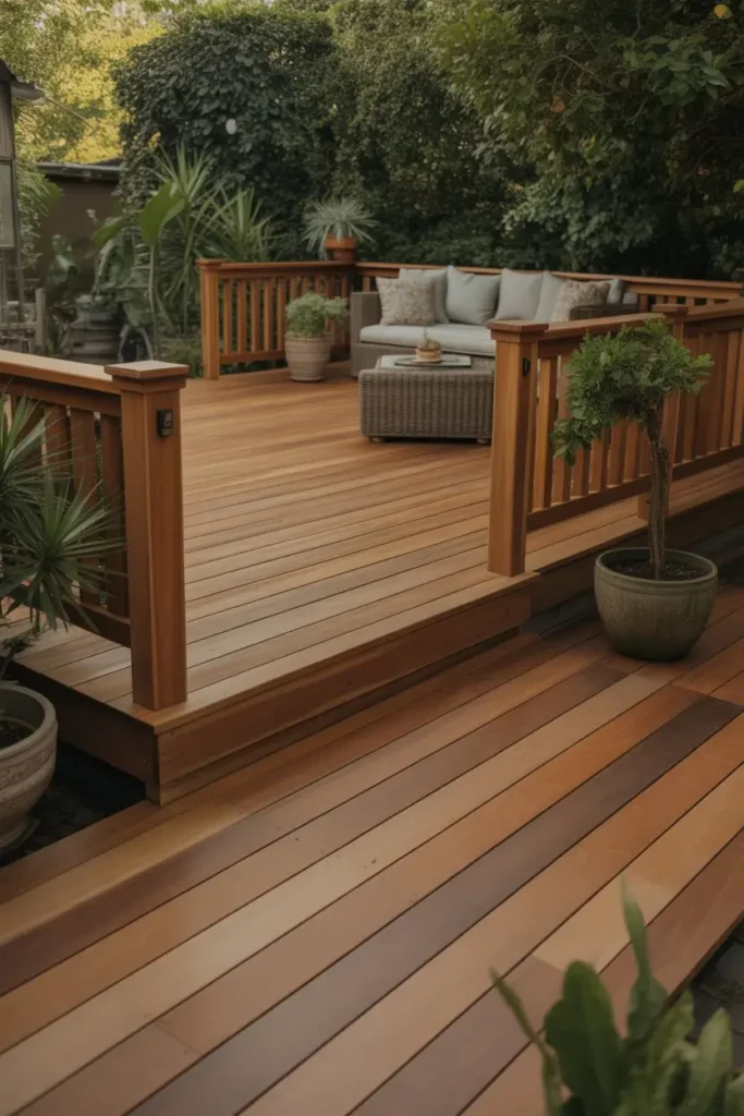 1. Natural Wood Decking