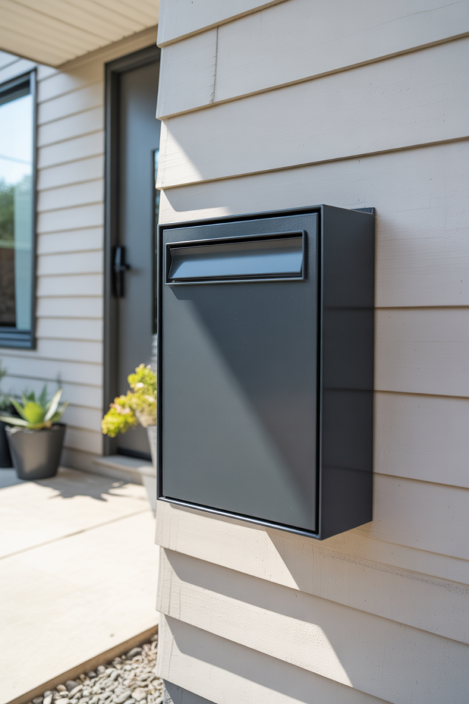 1. Sleek Wall Mounted Mailboxes
