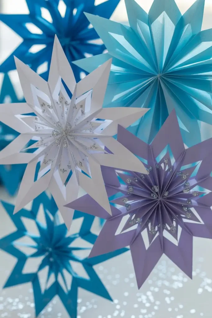 1. Snowflake Paper Crafts