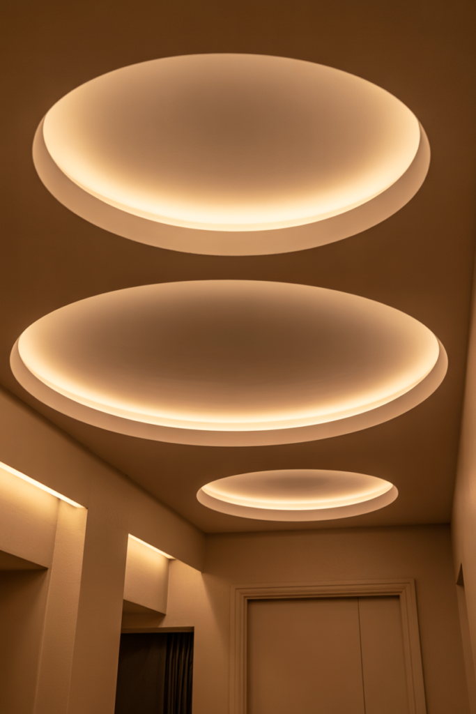 1. Soft Ceiling Glow for a Spa Feel