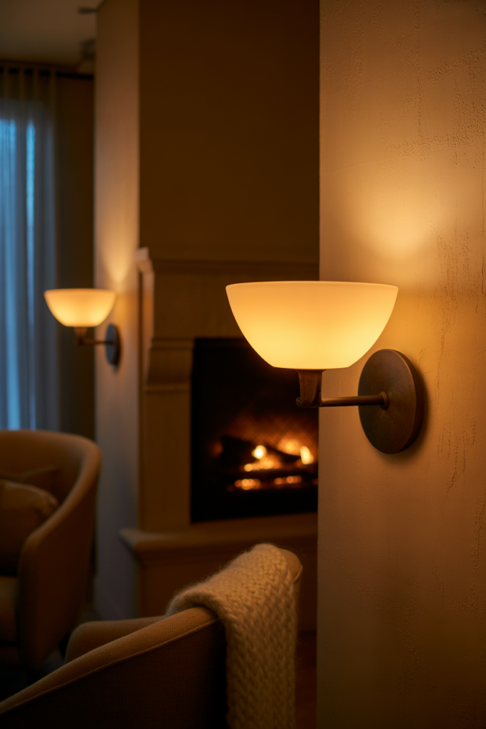 1. Soft Glow Wall Sconces for Warm Ambiance