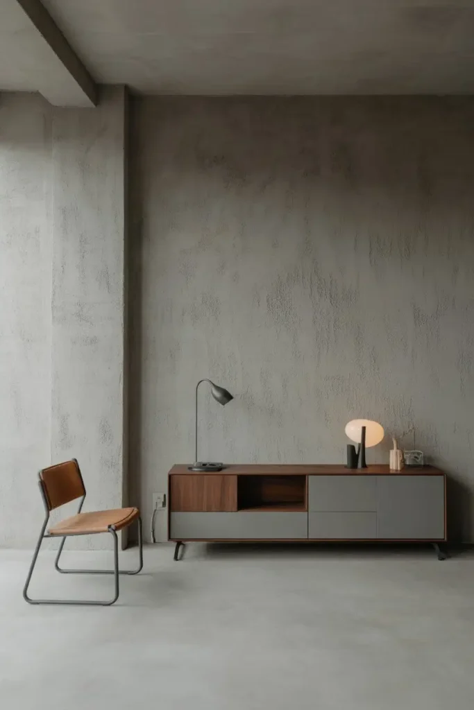 10. Concrete Walls for an Industrial Look